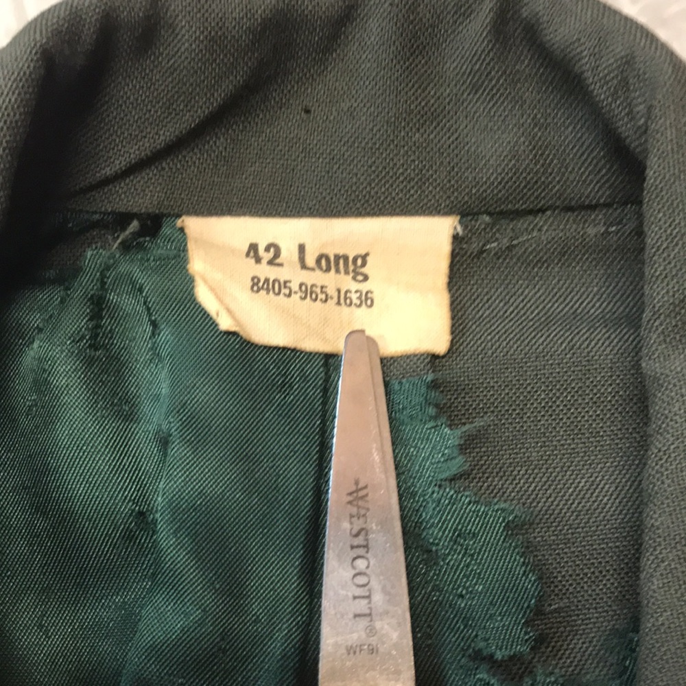 👨✈️Vintage Vietnam War Era Military Issued DSA Class 3 Suit Jacket, Size 42L - Picture 5 of 16